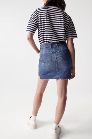 SALSA JEANS MINIROCK PUSH UP - Denim Horizon - 125654.8502