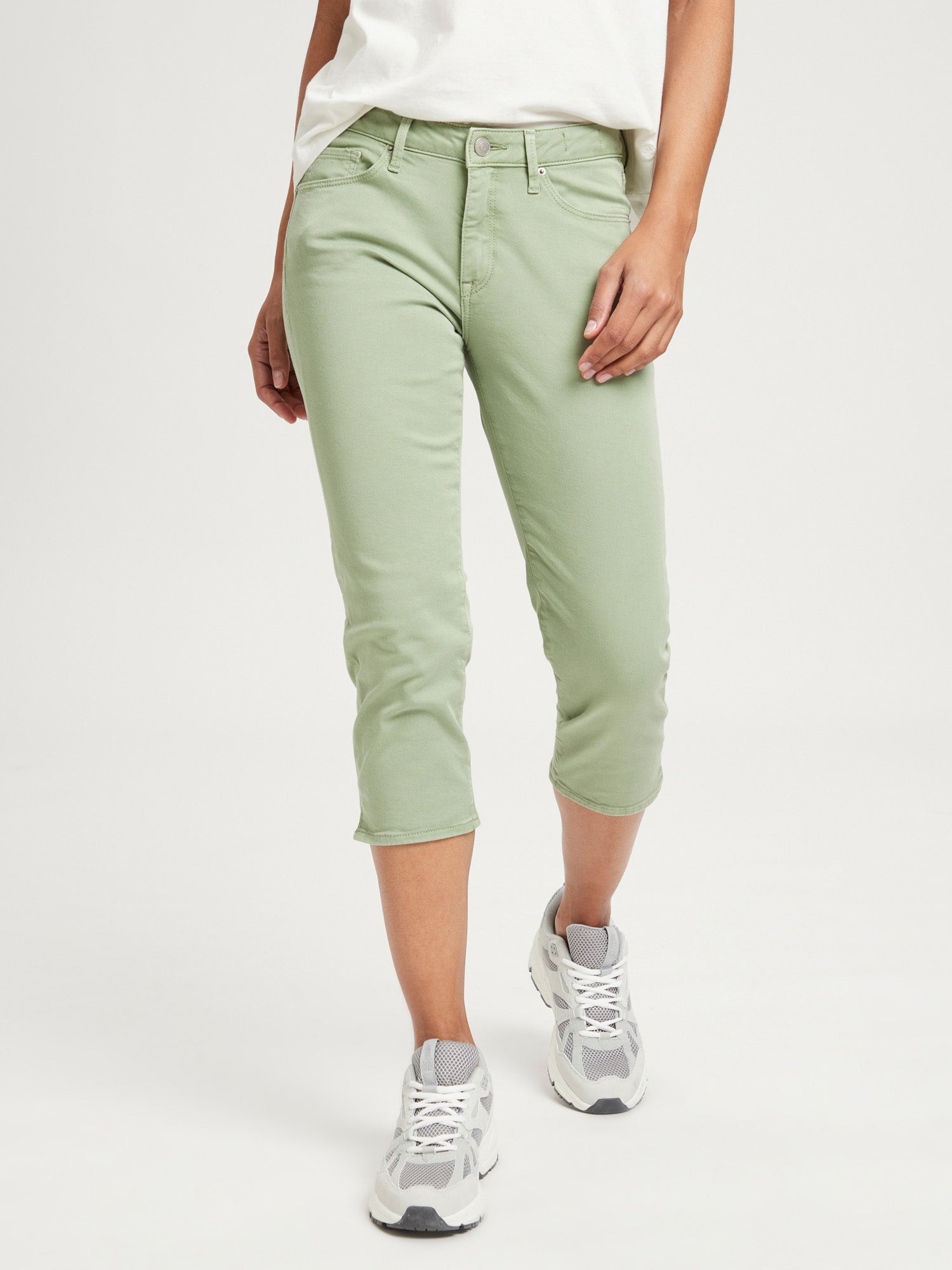 CROSS JEANS Amber Caprihose - Sage Mist Green - A548-020
