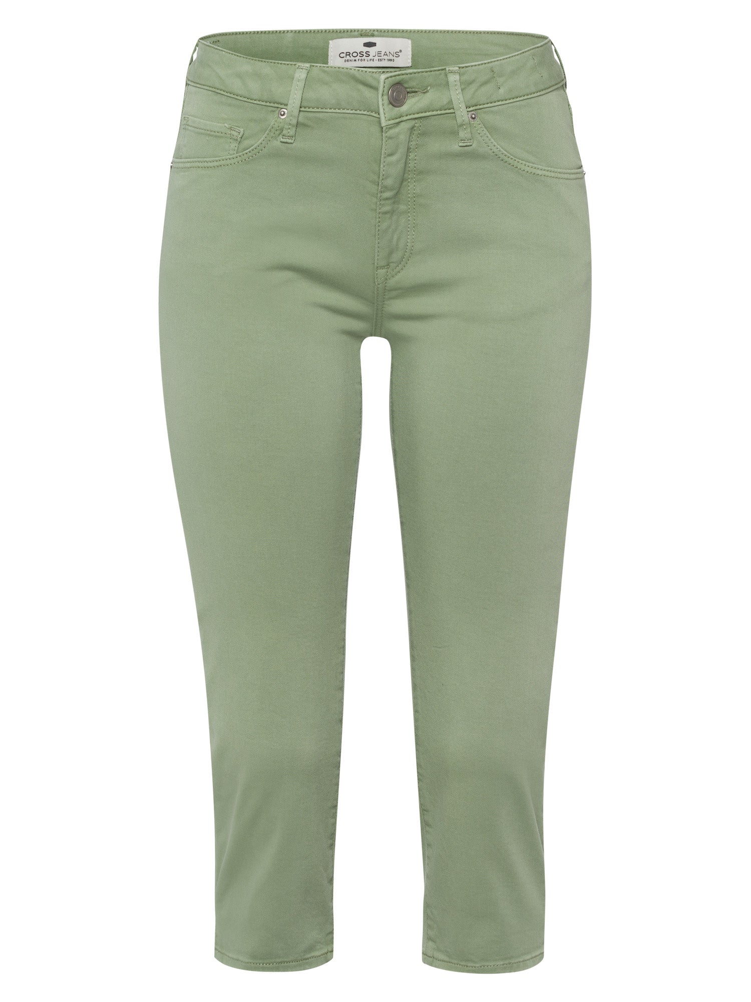 CROSS JEANS Amber Caprihose - Sage Mist Green - A548-020