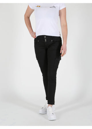 MOD JEANS MEGAN CARGO - Midnight Ink Black - AU21-2060.11