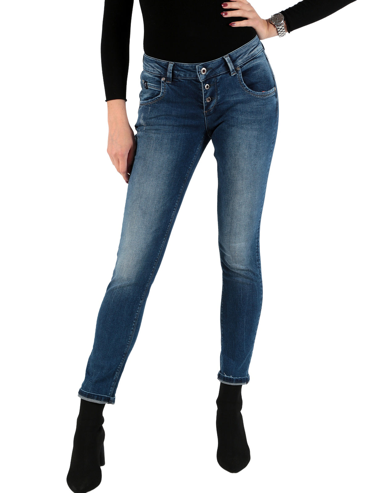 MOD JEANS Ulla Slim Jeans - Coastal Indigo Stone - NOS-2020.2925