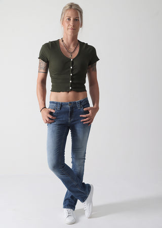 MOD JEANS Mona Schlaghose - Midway Denim Blue - SP23-2091.2798