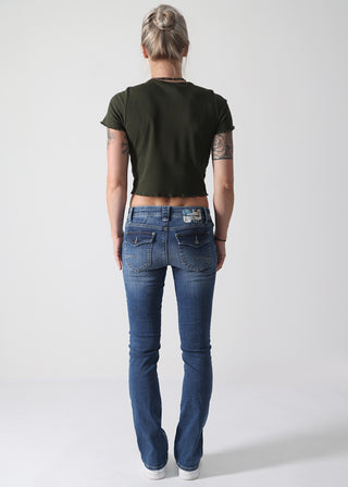 MOD JEANS Mona Schlaghose - Midway Denim Blue - SP23-2091.2798