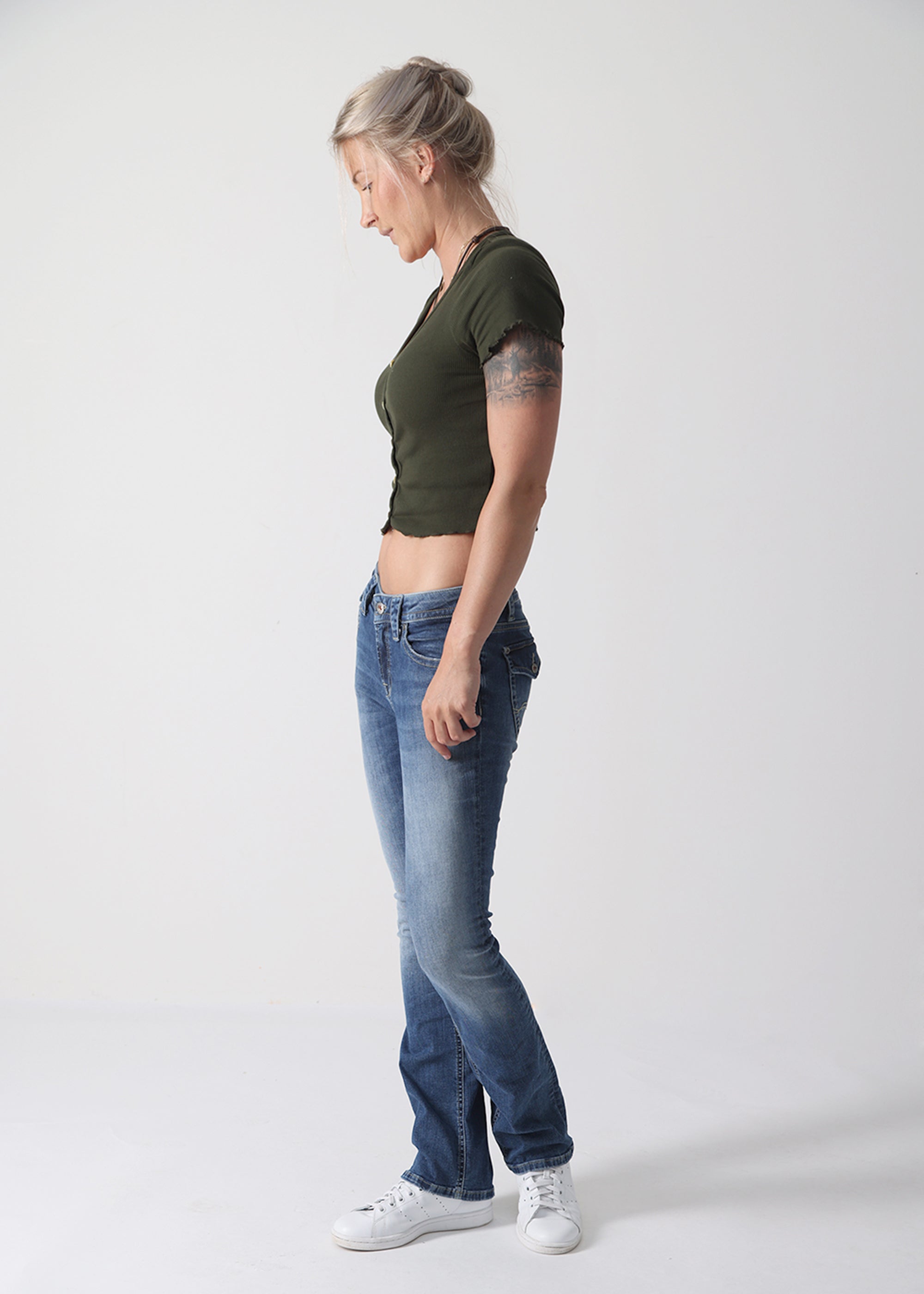 MOD JEANS Mona Schlaghose - Midway Denim Blue - SP23-2091.2798 von MOD Jeans