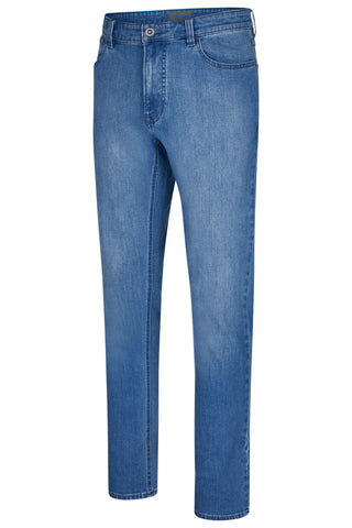 HATTRIC Hunter Five Pocket - Sky Denim Wash - 688865 9273.44