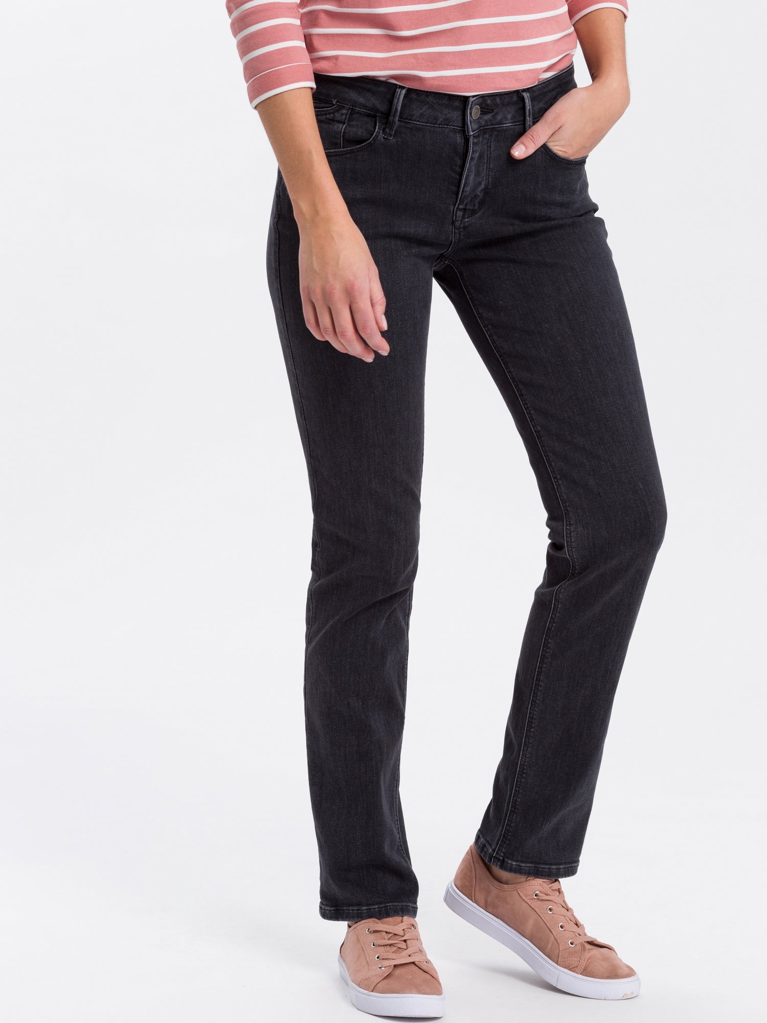CROSS JEANS Rose Hose - Midnight Graphite Black - N487-062