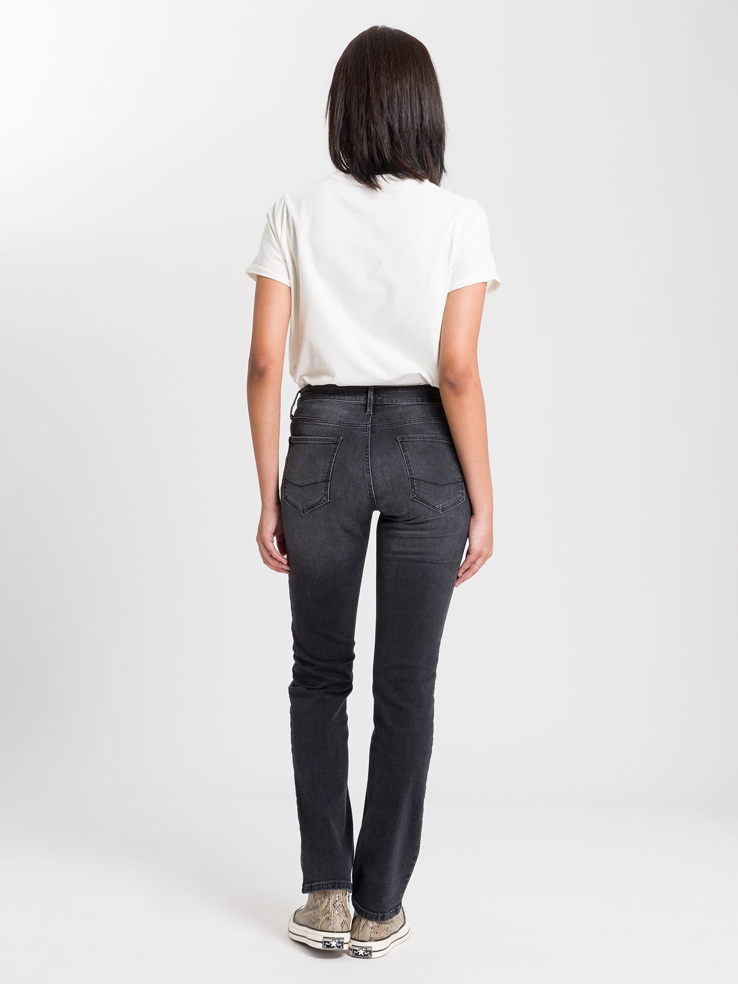 CROSS JEANS Rose Five Pocket - Midnight Slate Black - N487-075 von Cross Jeans