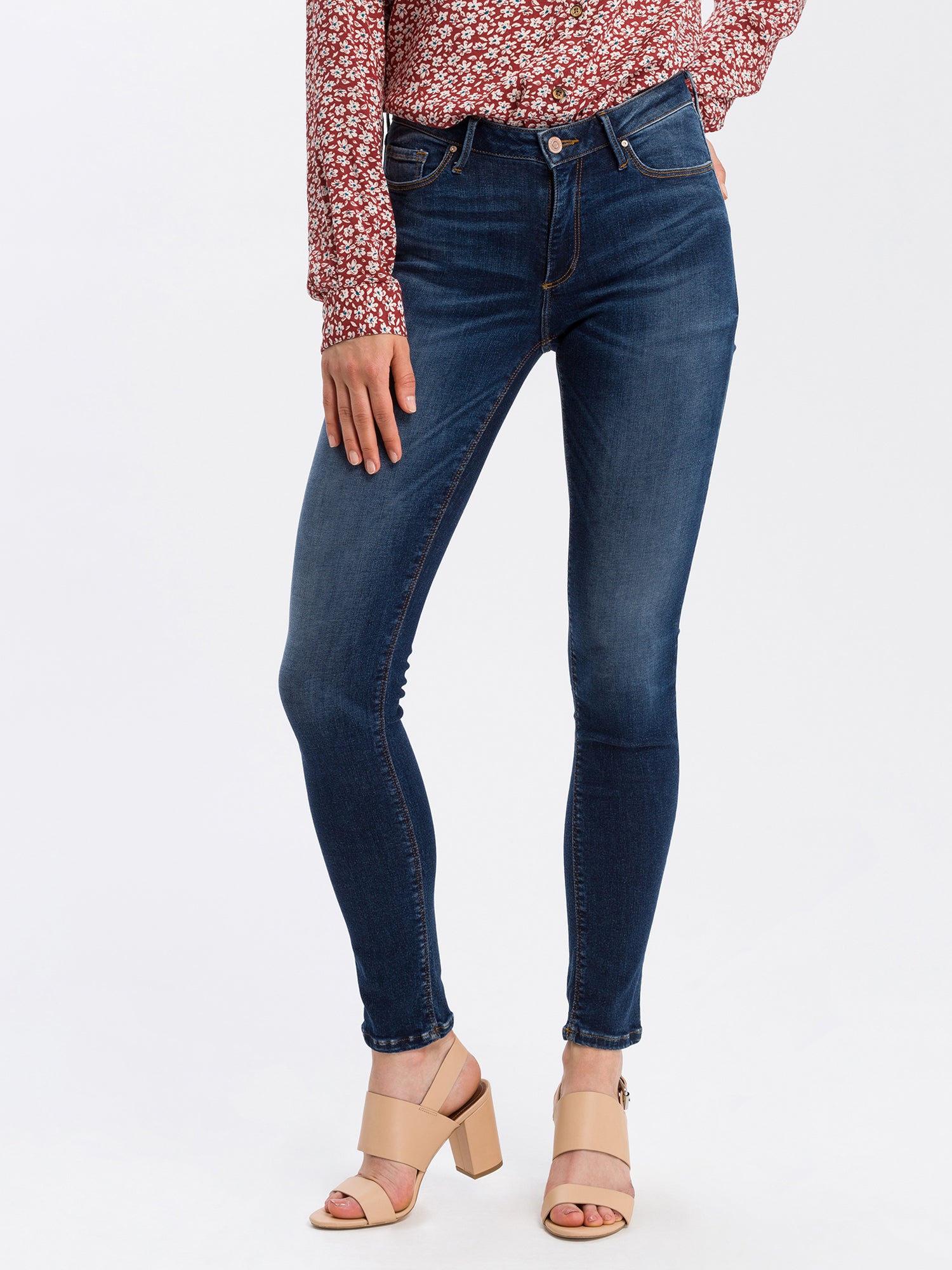 CROSS JEANS ALAN Skinny Jeans - Deep Atlantic Blue - N497-160 von Cross Jeans