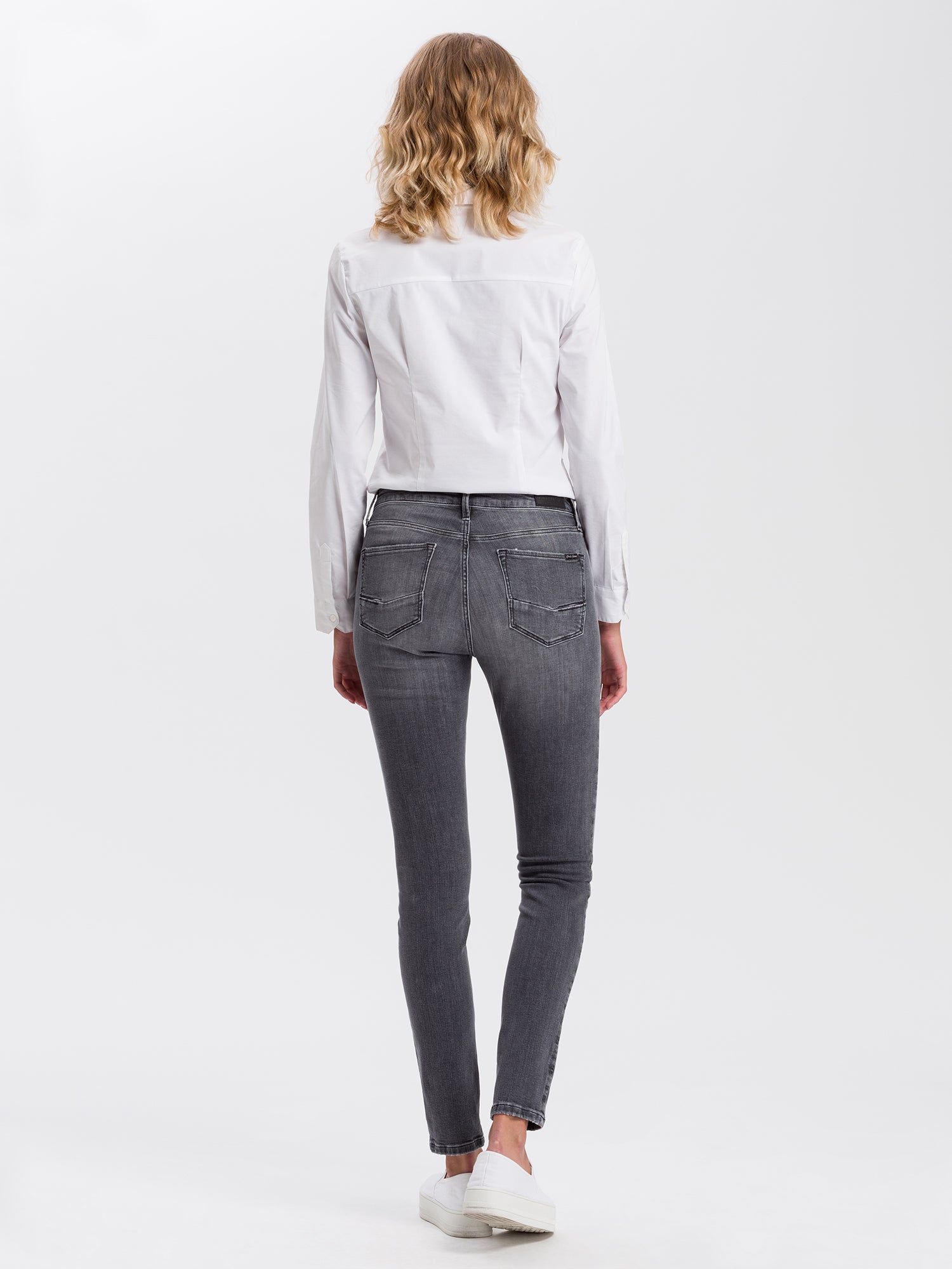 CROSS JEANS Alan Five Pocket - Smoky Concrete Gray - N497-191 von Cross Jeans