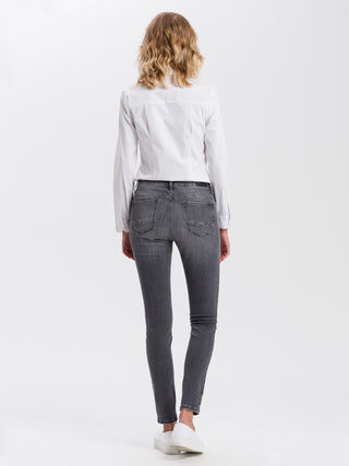 CROSS JEANS Alan Five Pocket - Smoky Concrete Gray - N497-191
