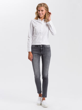 CROSS JEANS Alan Five Pocket - Smoky Concrete Gray - N497-191