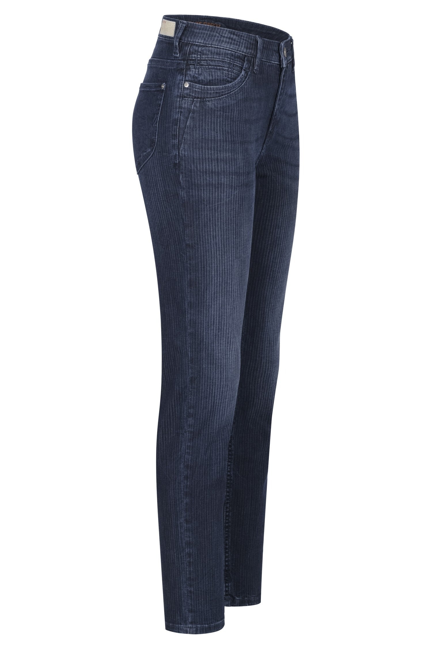 BLUE FIRE Nancy Jeans - Midnight Pinstripe Blue - 1001.4570