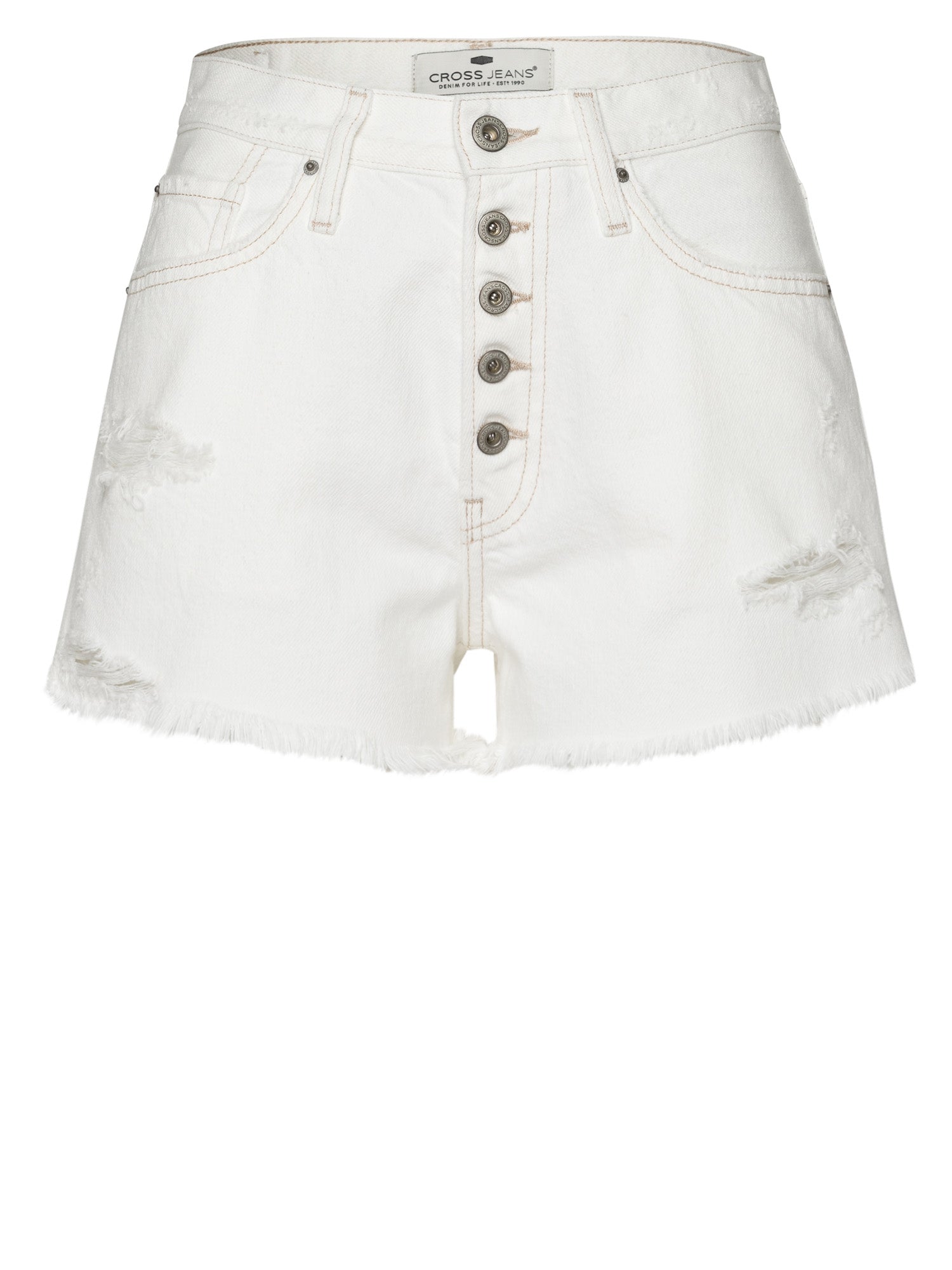 CROSS JEANS Shorts - Cotton Breeze White - A611-013
