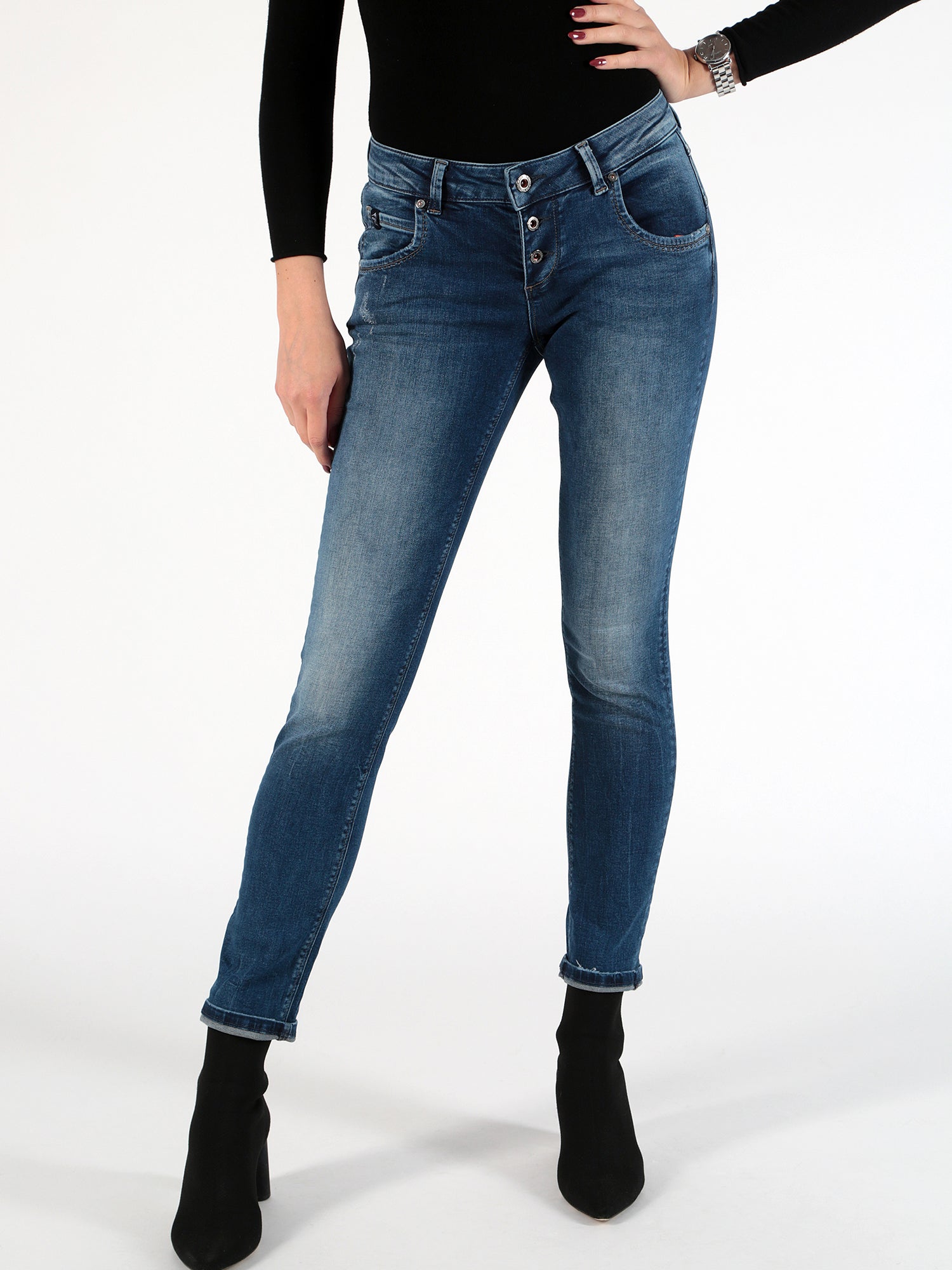 MOD JEANS Ulla Slim Jeans - Coastal Indigo Stone - NOS-2020.2925