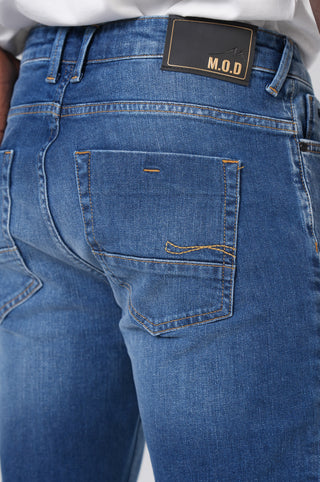 MOD JEANS Marcel Five Pocket - Coastal Denim Blue - NOS-1005-877