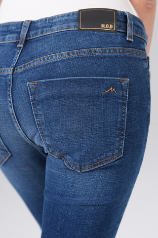 MOD JEANS Monika Slim Jeans - Coastal Indigo Blue - NOS-2045.877