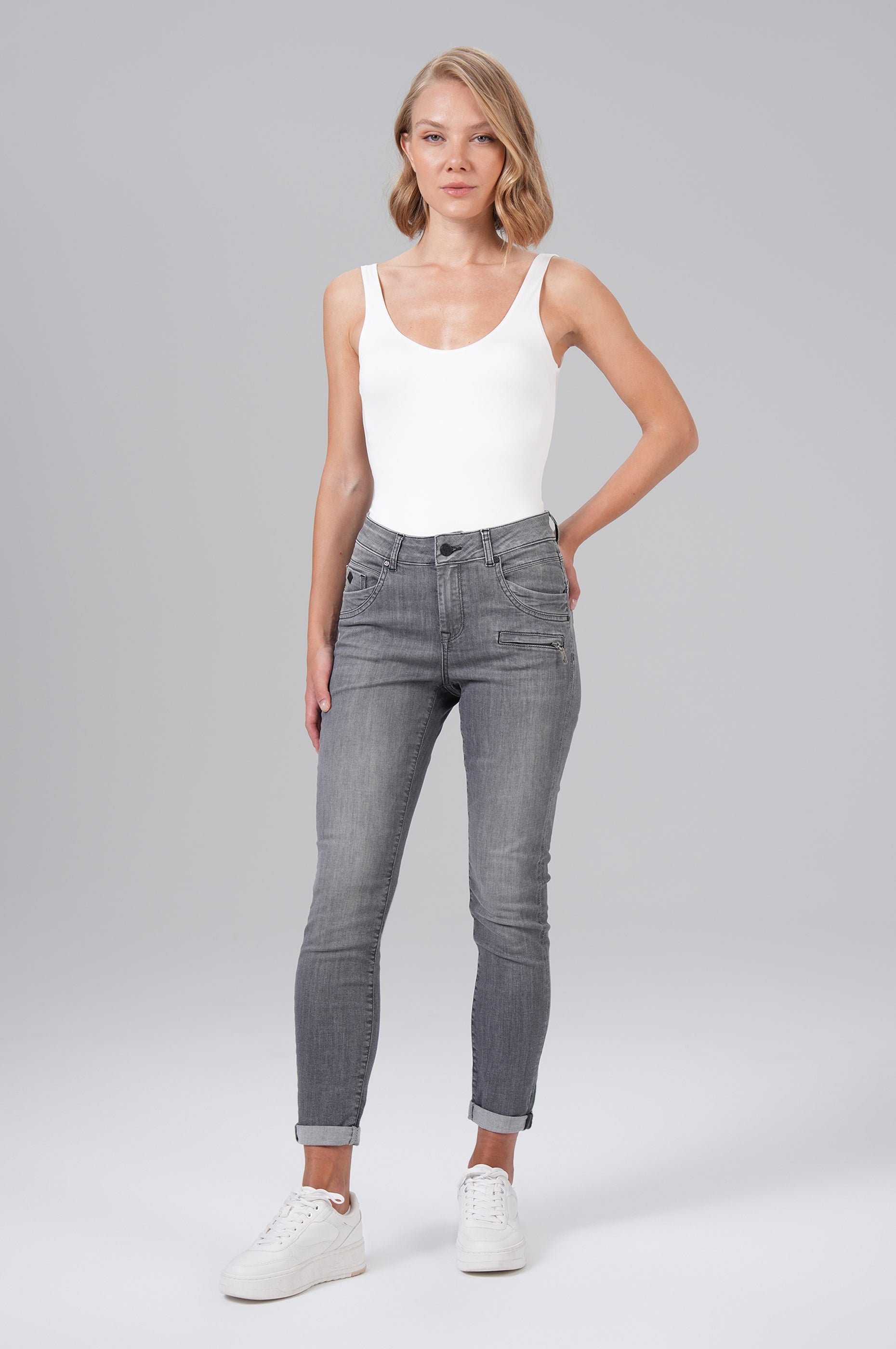 MOD JEANS Suzy Skinny Jeans - Silver Fog Blue - NOS-2212.243 von MOD Jeans