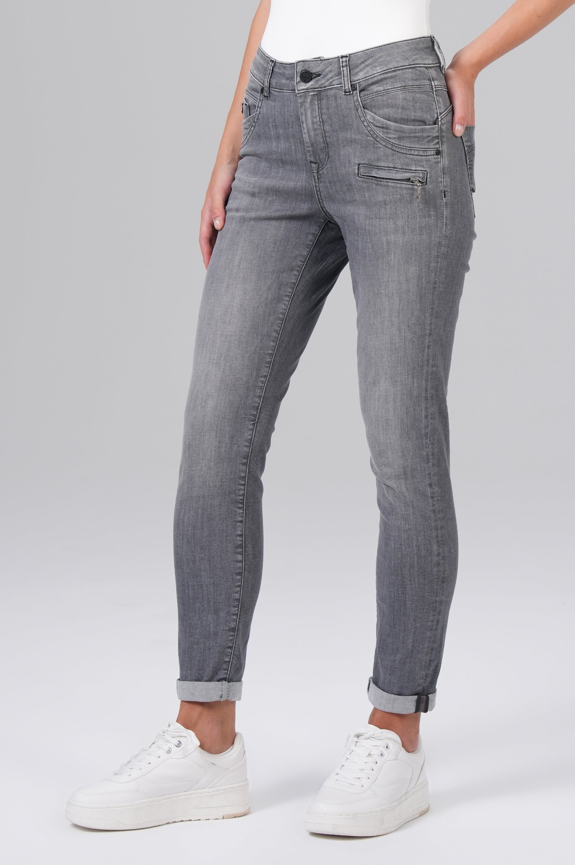 MOD JEANS Suzy Skinny Jeans - Silver Fog Blue - NOS-2212.243