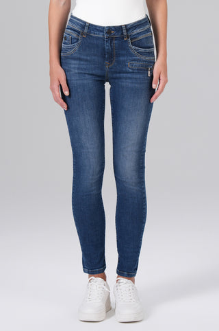 MOD JEANS Suzy Five Pocket - Midwash Blue Breeze - NOS-2212.877