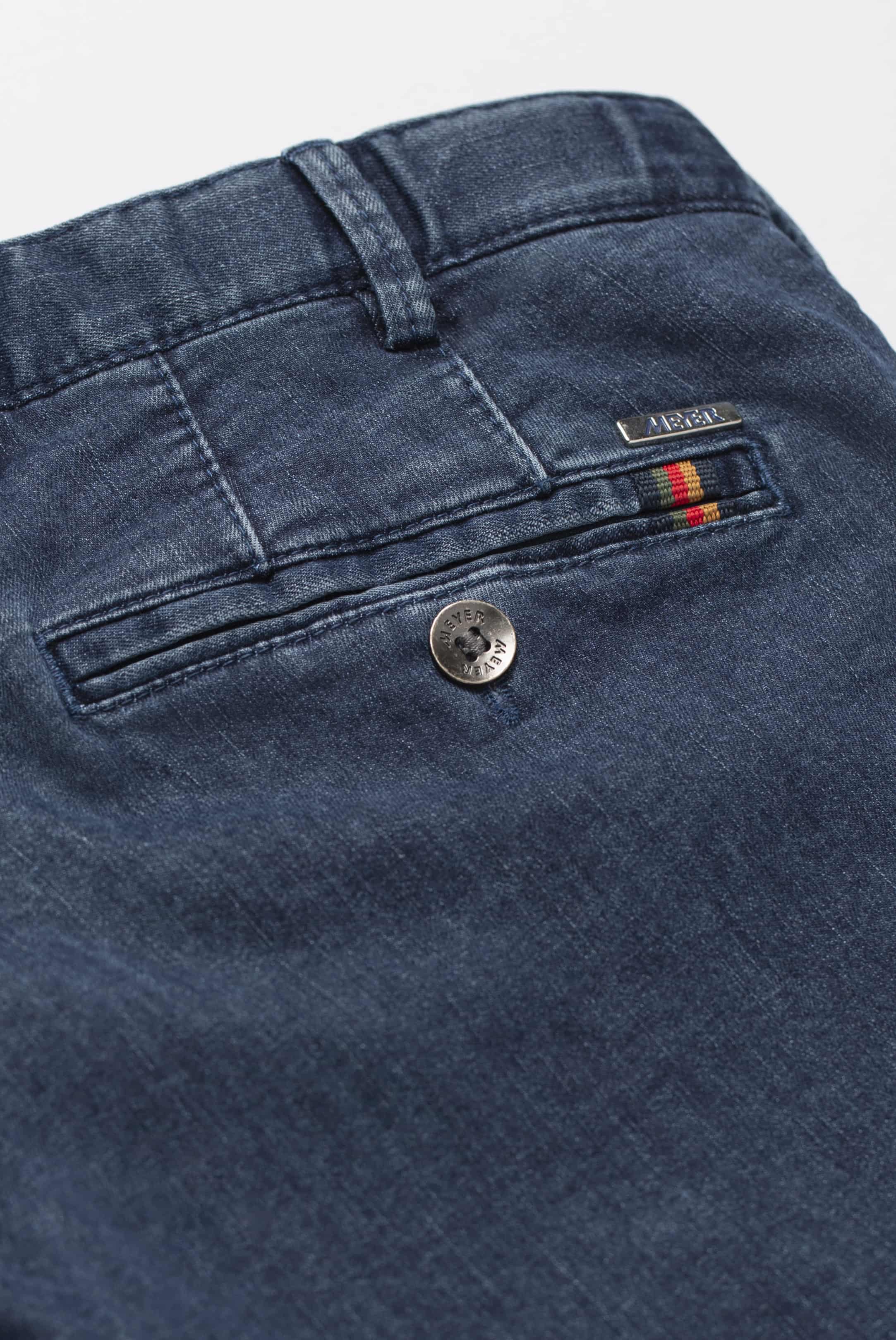 MEYER OSLO Chino - Navy Slate Blue - 1-4175-18 von MEYER HOSEN