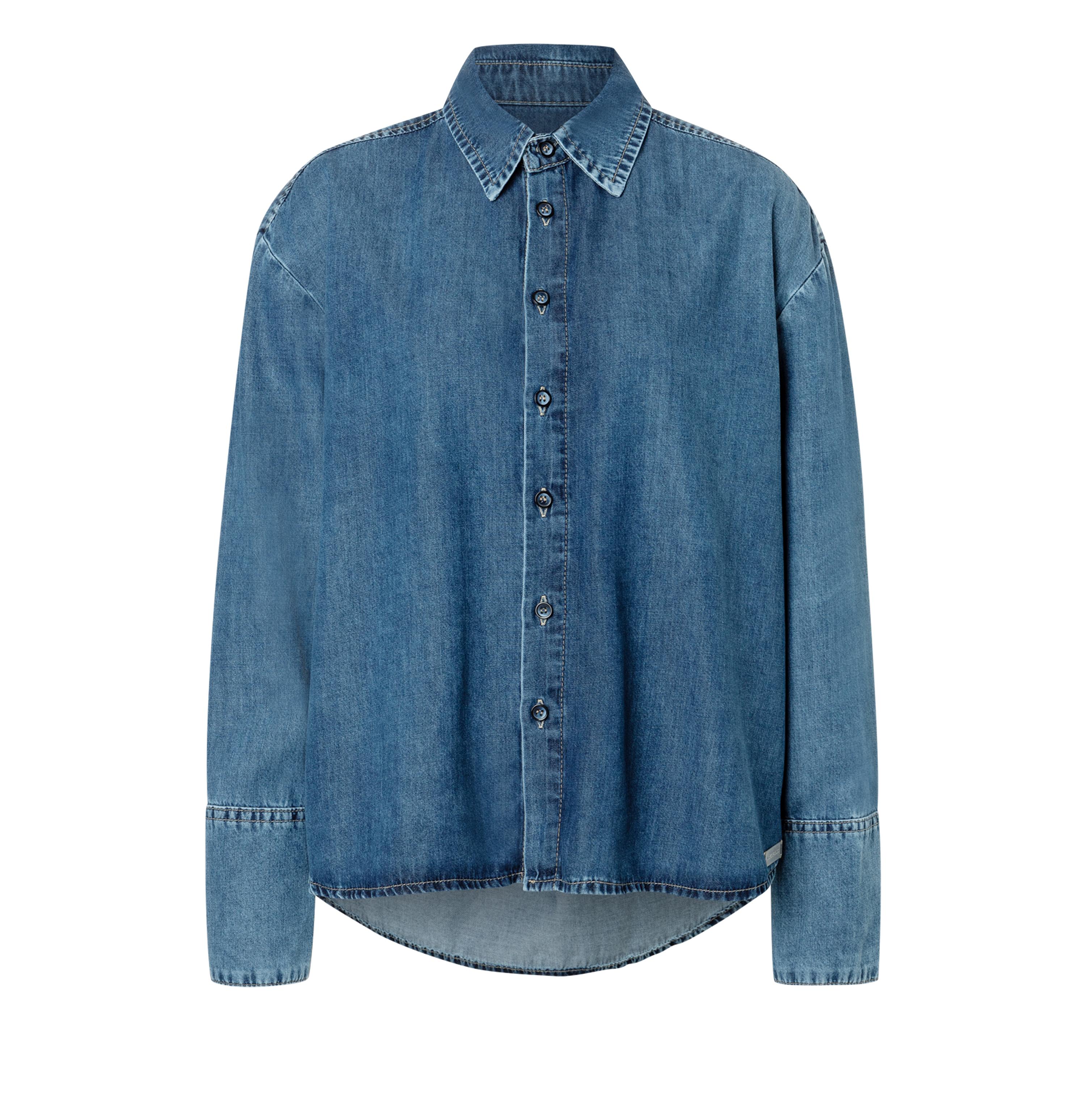 MAC OVER SHIRT mid blue heritage wash - Storm Harbor Blue - 0121-90-0242-D609