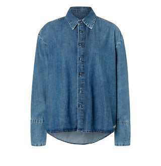 MAC OVER SHIRT mid blue heritage wash - Storm Harbor Blue - 0121-90-0242-D609
