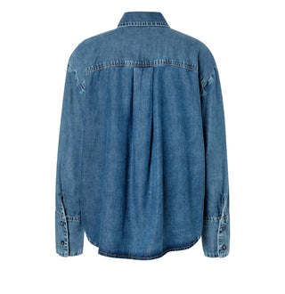MAC OVER SHIRT mid blue heritage wash - Storm Harbor Blue - 0121-90-0242-D609