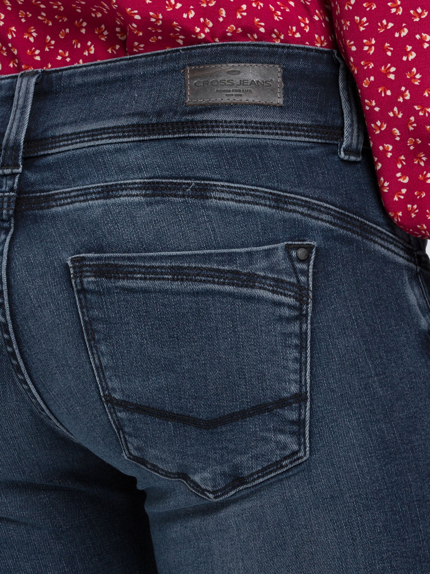 CROSS JEANS Loie Jeans - Deep Indigo Wash - P422-012 von Cross Jeans