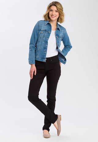 CROSS JEANS ANYA 5-Pocket Hose - Noir Velvet Black - P489-155