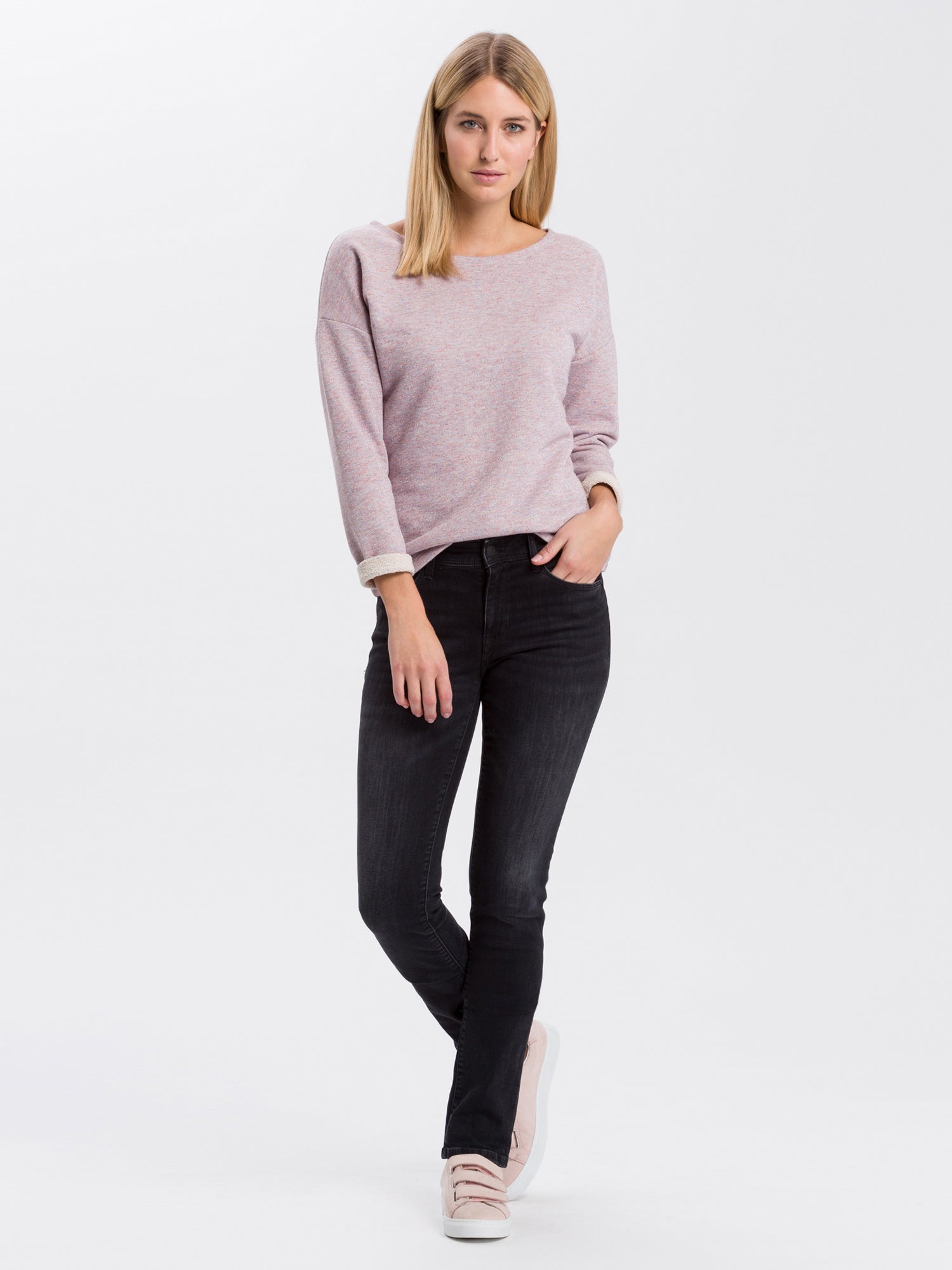 CROSS JEANS ANYA Five Pocket - Midnight Washed Black - P489-166 von Cross Jeans