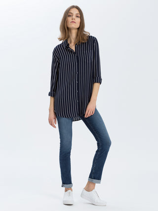 CROSS JEANS ANYA Jeans - Deep Indigo Wash - P489-167