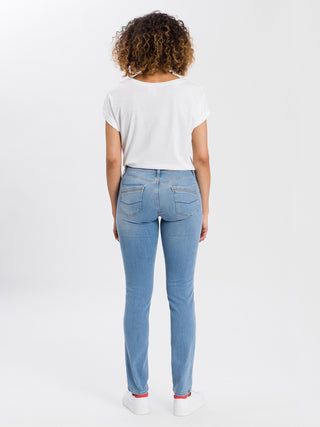 CROSS JEANS ANYA Jeans - Sea Breeze Wash Blue - P489-174