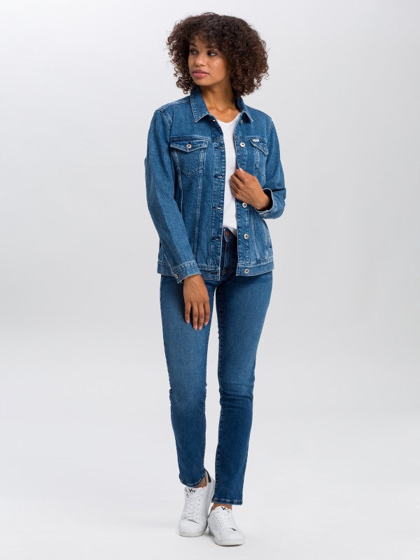 CROSS JEANS Anya Slim Jeans - Deep Indigo Wash - P489-175 von Cross Jeans