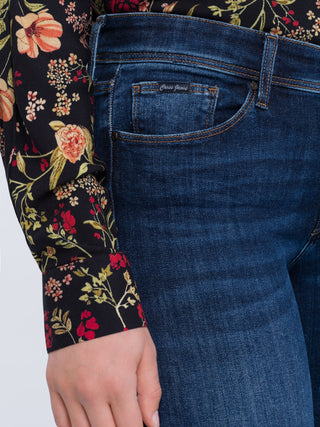 CROSS JEANS ANYA Jeans - Deep Atlantic Blue - P489-182