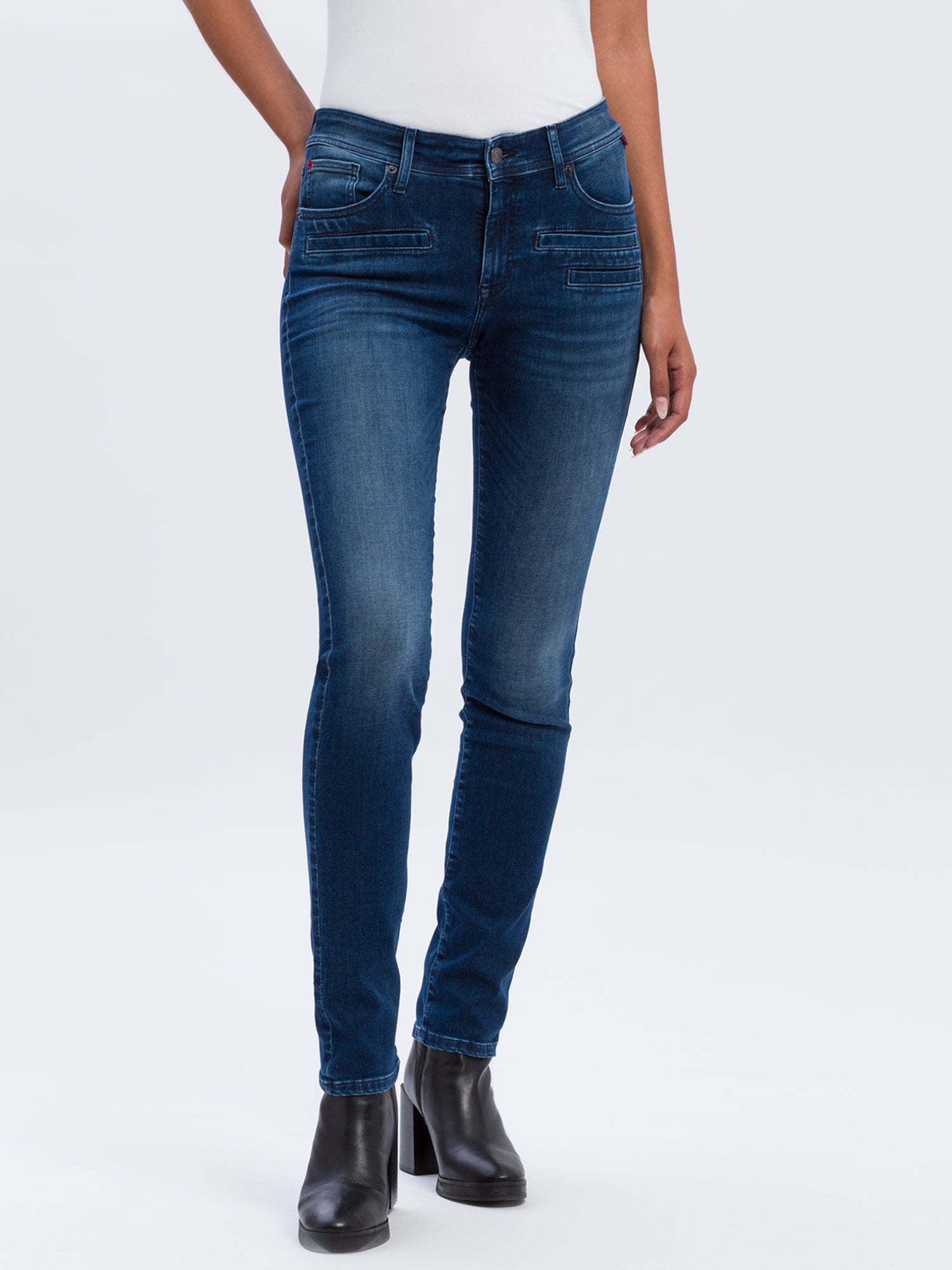 CROSS JEANS Anya Five Pocket - Midnight Ocean Blue - P489-187