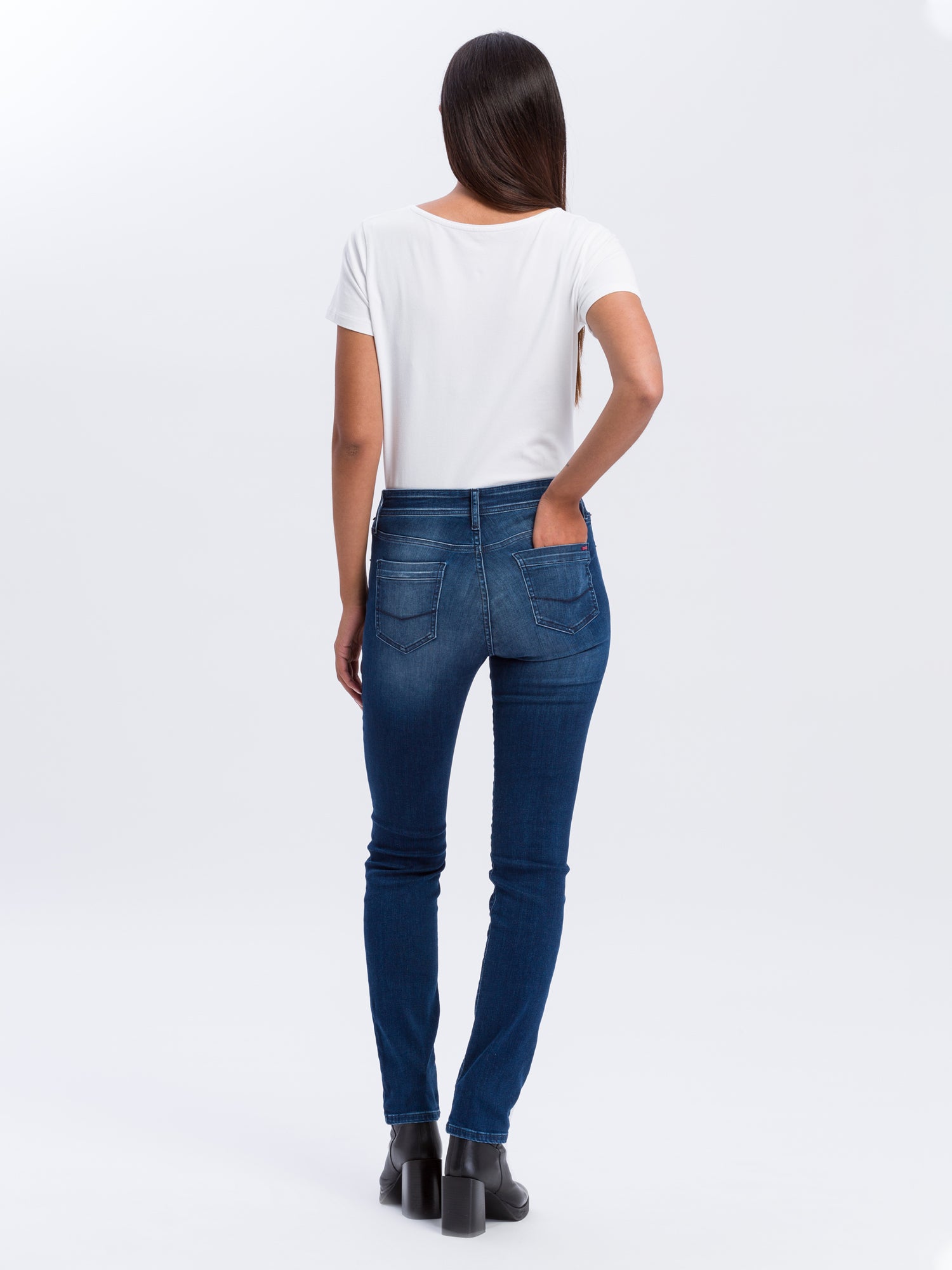 CROSS JEANS Anya Five Pocket - Midnight Ocean Blue - P489-187 von Cross Jeans