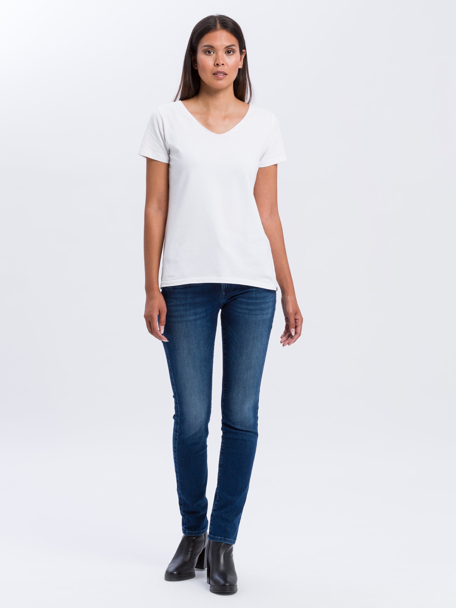 CROSS JEANS Anya Five Pocket - Midnight Ocean Blue - P489-187 von Cross Jeans