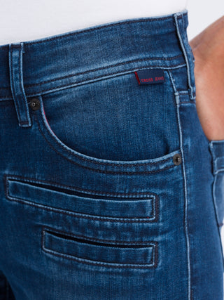 CROSS JEANS Anya Five Pocket - Midnight Ocean Blue - P489-187