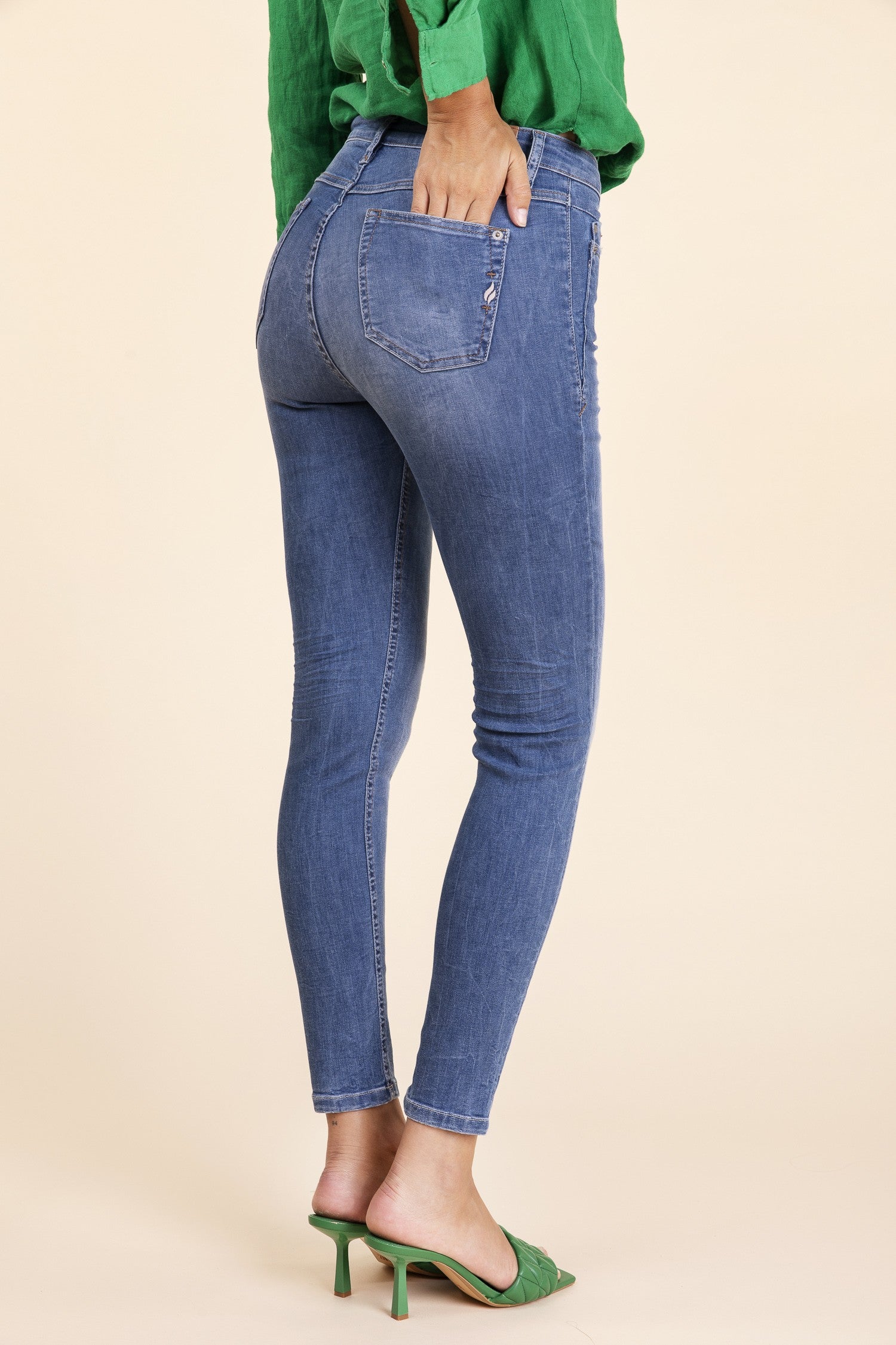 BLUE FIRE Lara Skinny Jeans - Sun-Washed Horizon Blue - 1136.234
