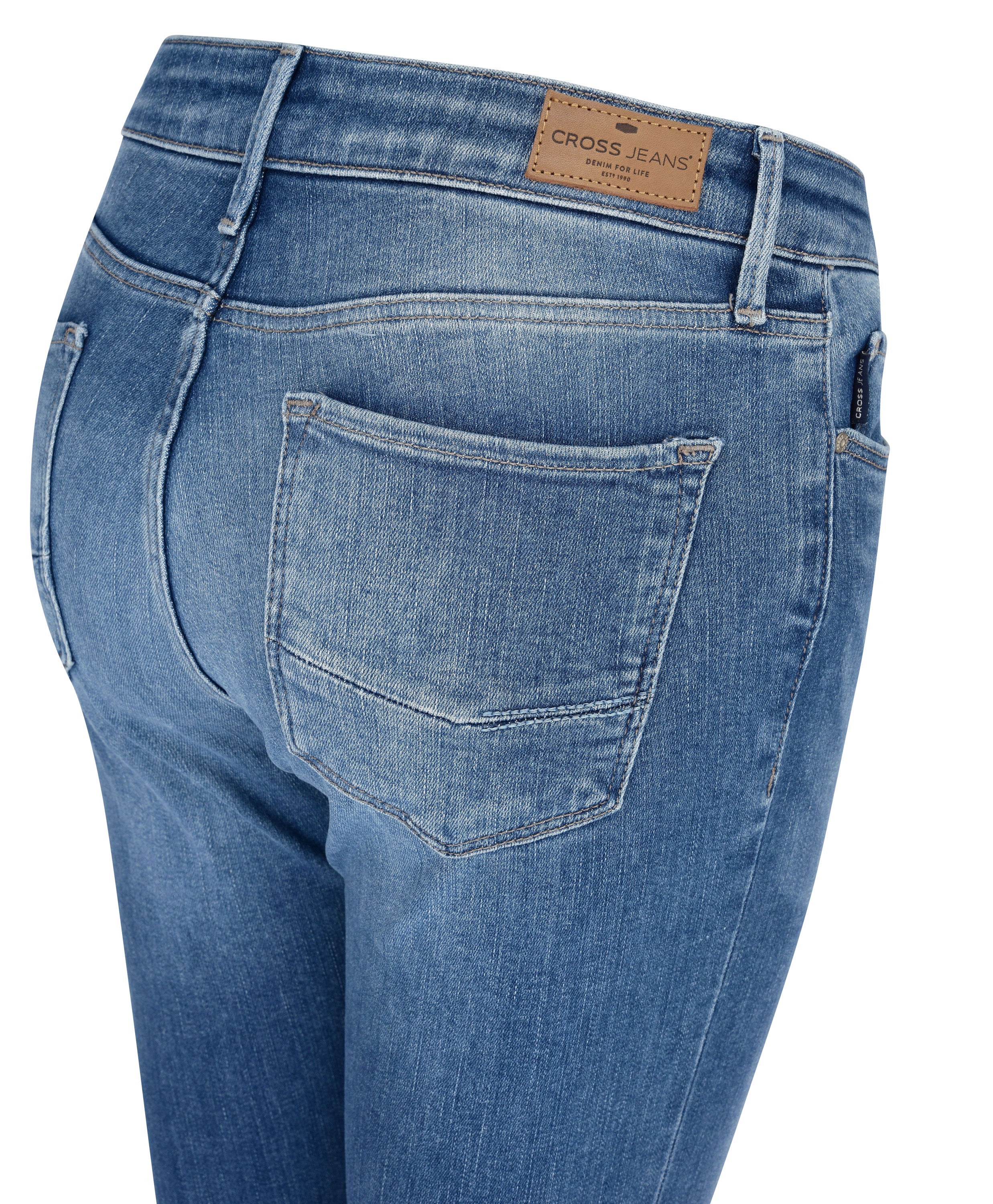 CROSS JEANS Alan Five Pocket - Faded Sky Blue - N497-143 von Cross Jeans