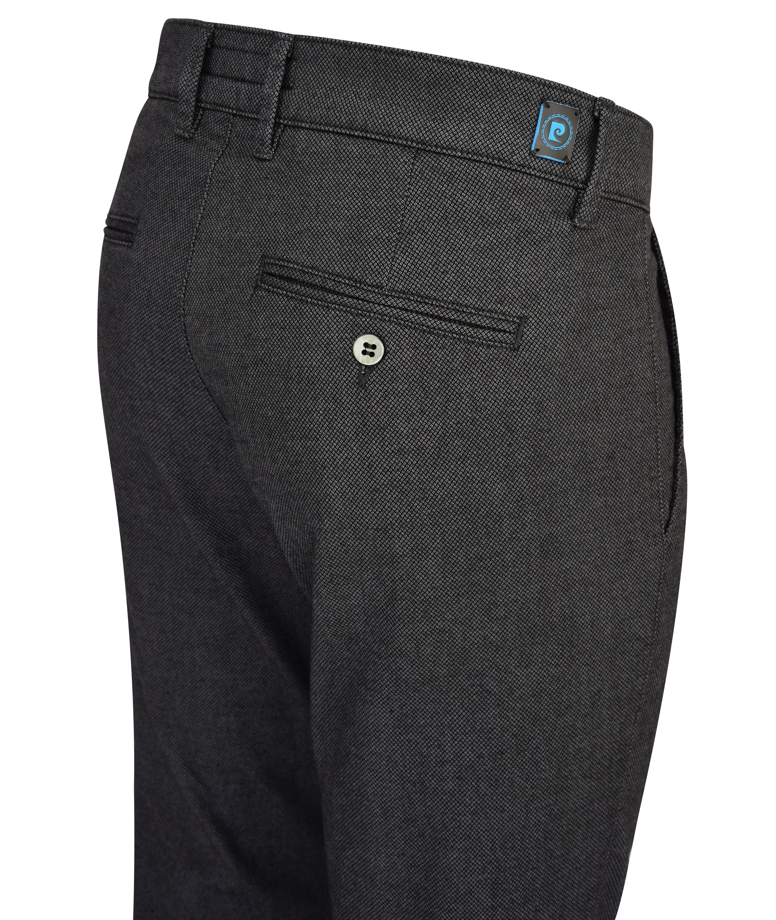 PIERRE CARDIN Lyon Chino - Charcoal Blue Shimmer - 33757 4746.83 von Pierre Cardin