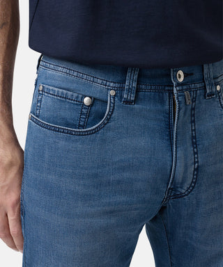 PIERRE CARDIN LYON TAPERED Jeans - Ocean Wash Blue - 34510 8083.6827