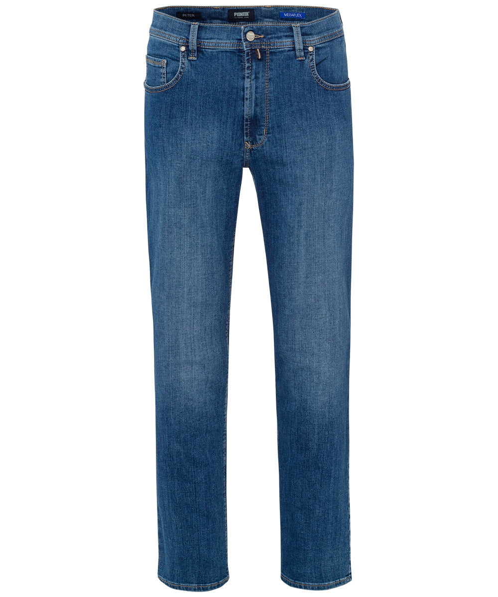 PIONEER PETER Five-Pocket-Jeans - Ocean Wash Horizon - 16000 6710.6832
