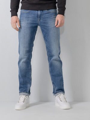 PETROL INDUSTRIES Riley Herren Straight Jeans - Ocean Roam Blue - RILEY 5751