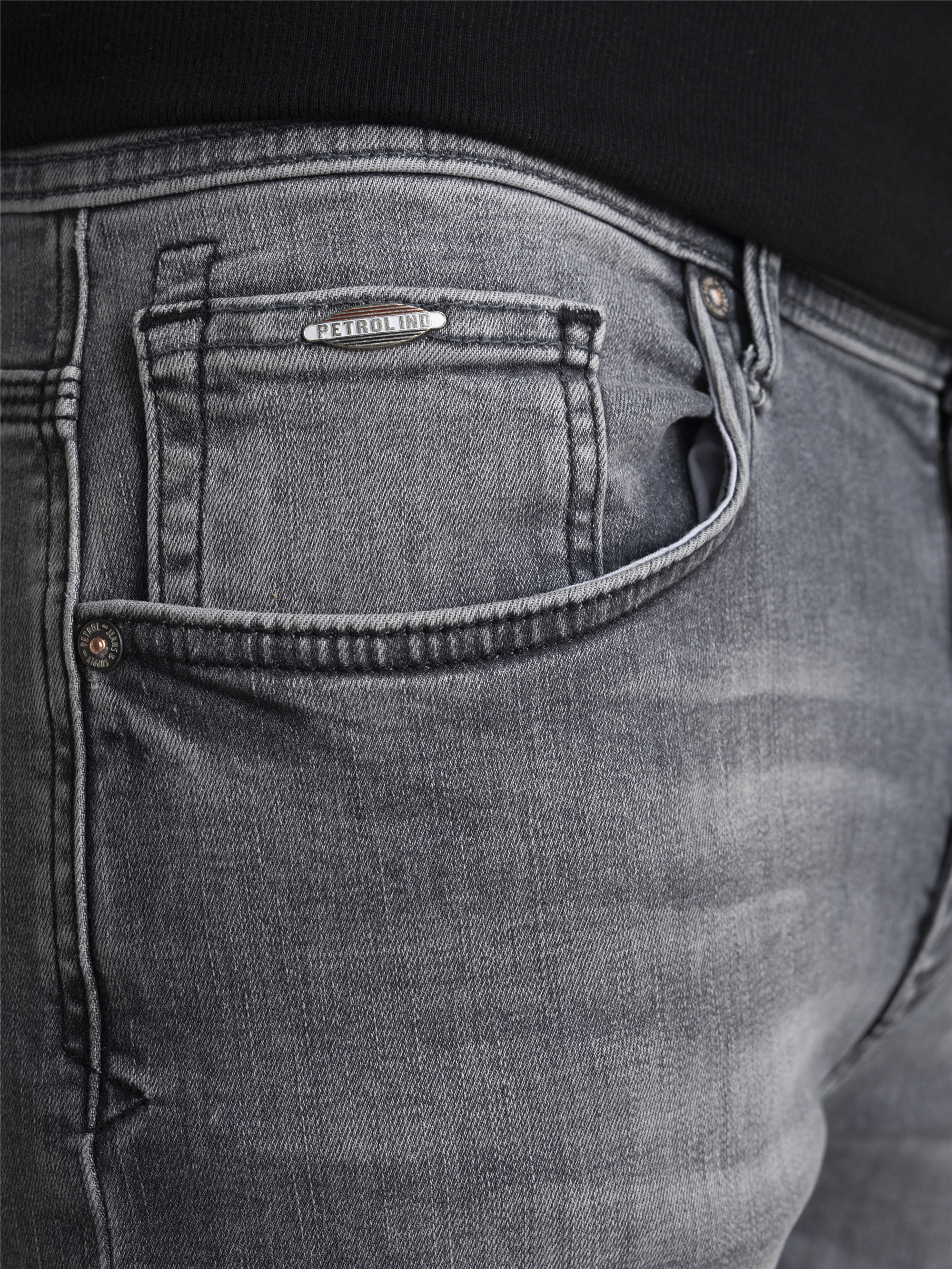 PETROL INDUSTRIES Seaham Five Pocket - Stormy Harbor Grey - SEAHAM-FUTUREPROOF 9700 von Petrol Industries