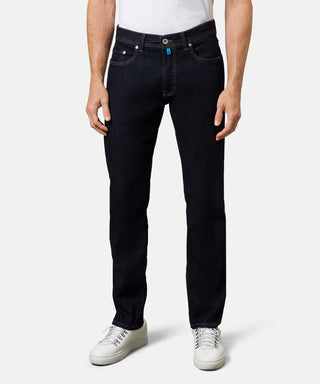 PIERRE CARDIN LYON Tapered Jeans - Midnight Ink Stonewash - 34510 8007.6801