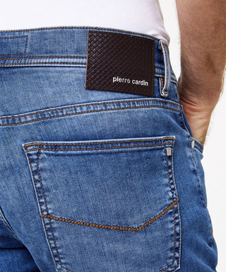 PIERRE CARDIN LYON VOYAGE Jeans - Ocean Mist Wash - 38915 7701.07