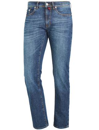 PIERRE CARDIN LYON Five Pocket - Indigo Weathered Wash - 3091 7144.09