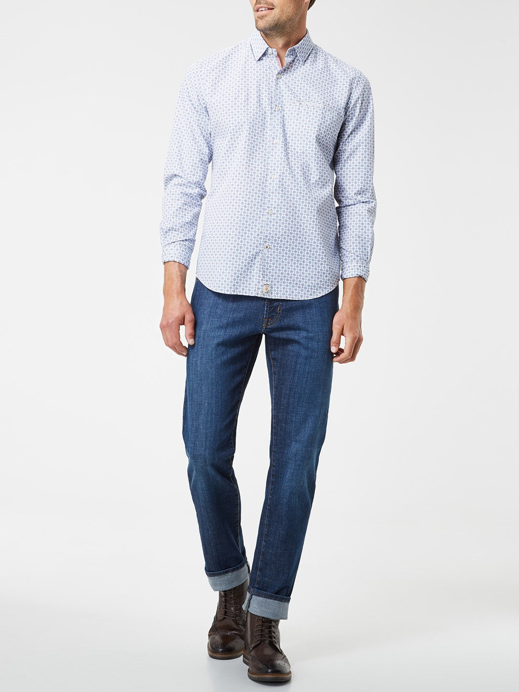 PIERRE CARDIN Deauville Jeans - Indigo Horizon Blue - 3196 7200.07 von Pierre Cardin