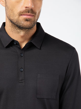 PIERRE CARDIN Voyage Poloshirt - Midnight Shadow Black - 53704 92317.2000